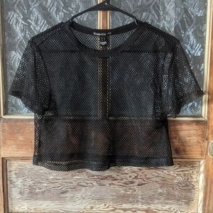 Sommer ray crop mesh med black